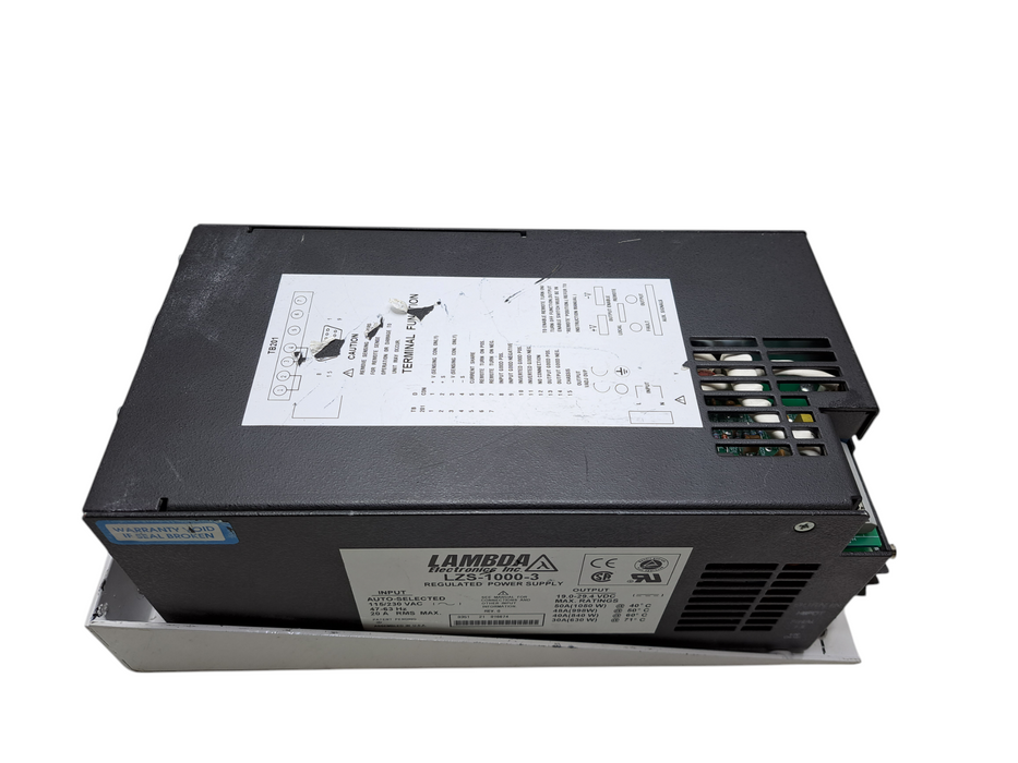 Lambda LZS-1000-3 Regulated Power Supply | 19.0-29.4 VDC MAX 50A Output )