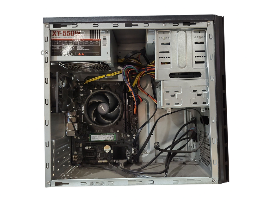 Custom PC, Gigabyte A320M-S2H, Ryzen 3 2200G, 16GB DDR4, 256GB NVMe