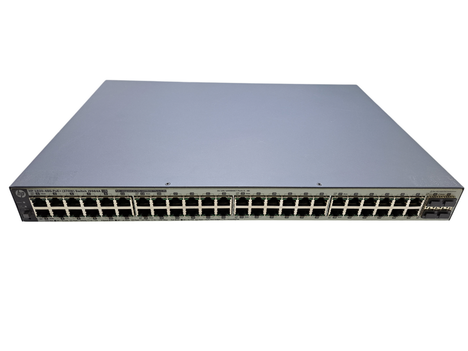 HP 1820-48G-PoE+ (370W) J9984A | 48-Port Gigabit (24x PoE+) Network Switch