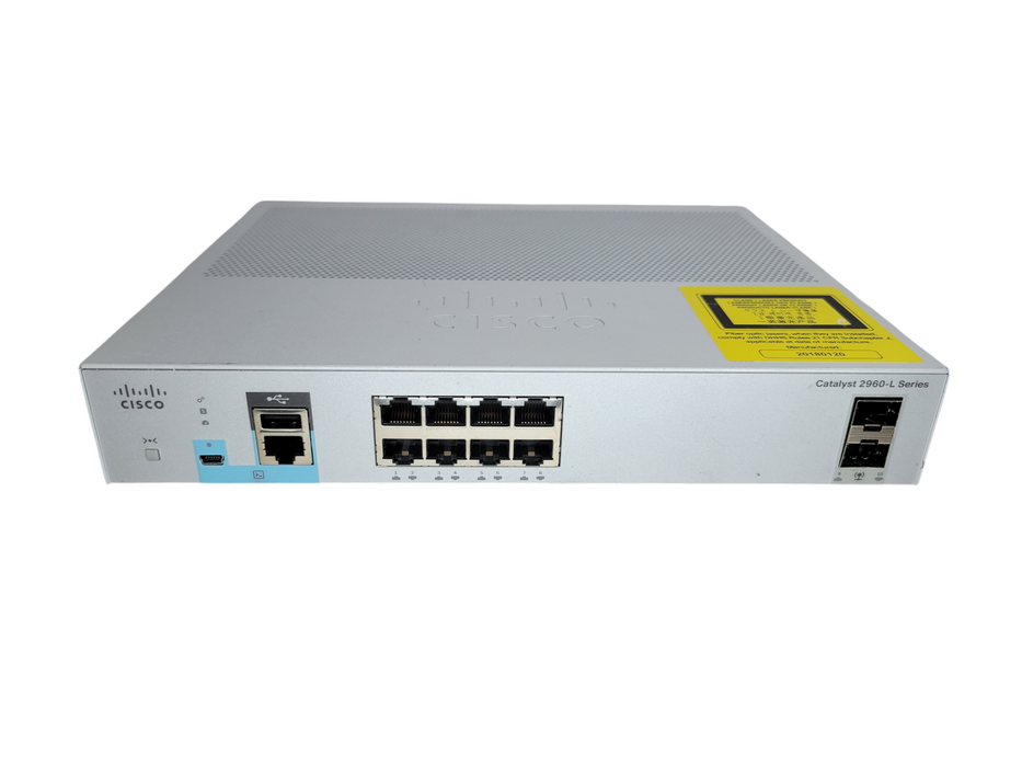 Cisco WS-C2960L-8TS-LL | 8-Port GigE 10/100/1000 Managed Switch %