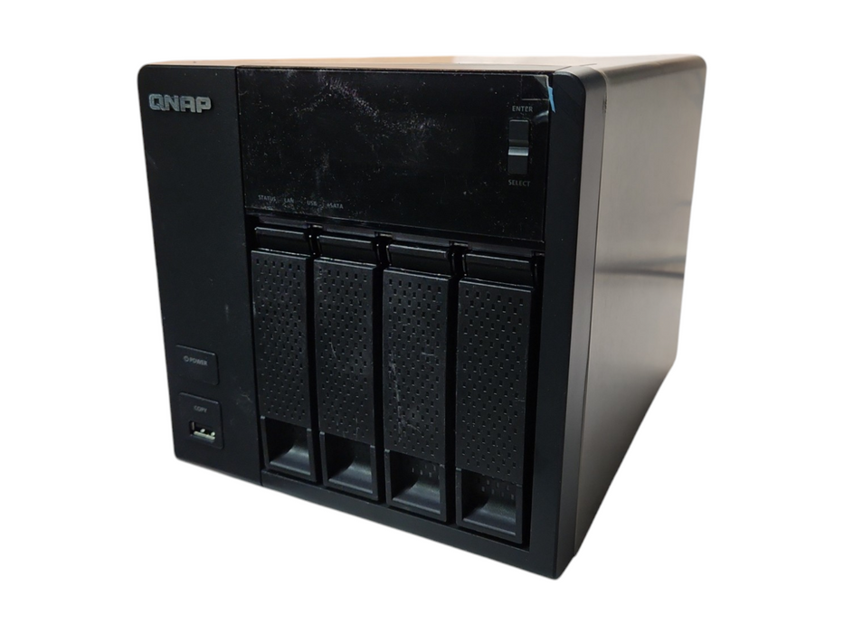 QNAP TS-419P II 4 bay NAS, w/ 4x 2TB HDDs, No Power Supply