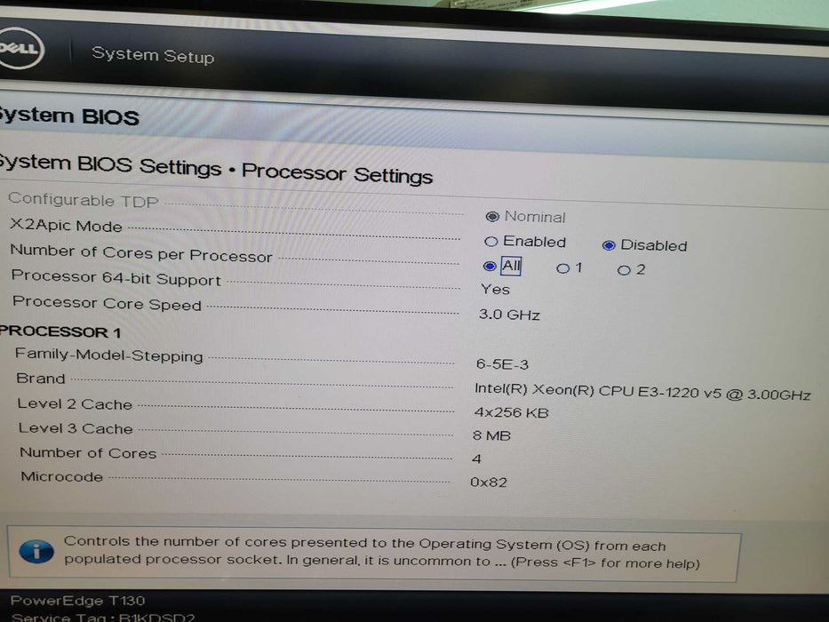 Dell PowerEdge T130 - Xeon E3-1220 v5 16GB DDR4 NO HDD 290W PSU %