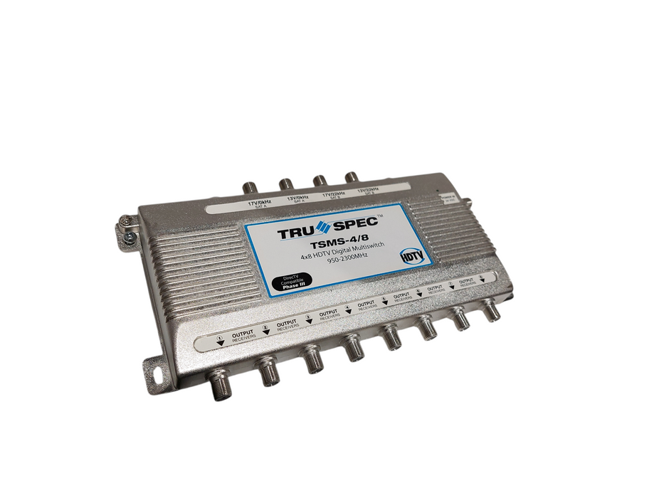 TRU SPEC TSMS-4/8 PO103094-1  4x8 HDTV Digital Multiswitch 950-2300MHz Q=
