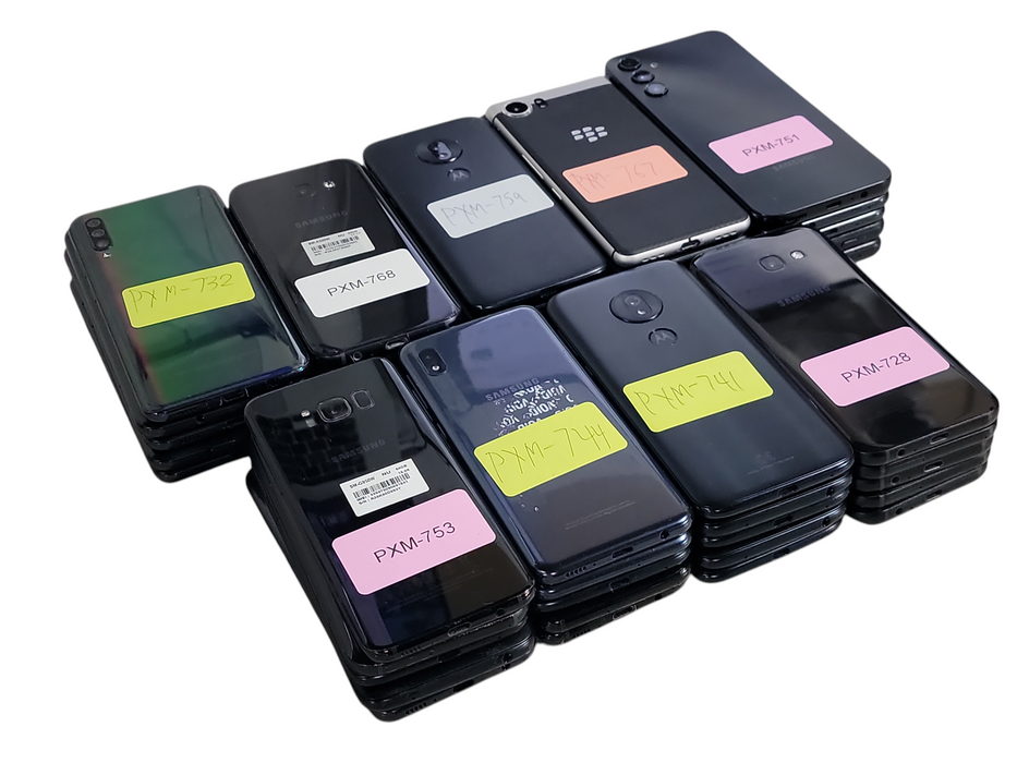 Lot of 45x Android Phones [Samsung/Motorola | B Condition][PXM-22] (