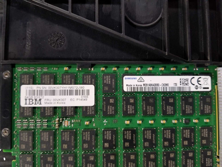 IBM 64GB DDR4 Memory RAM 8GX72 CDIMM 00VK307 M351A8K43BB0-CK0M0