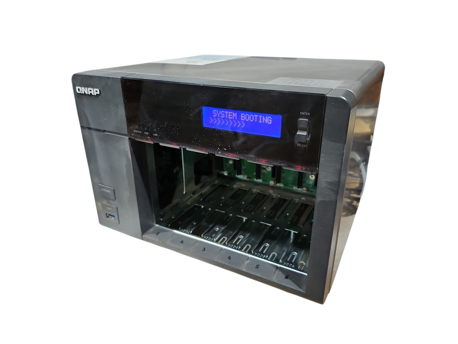 QNAP TS-653 Pro-8G 6-Bays NAS, No HDD & Caddies, READ