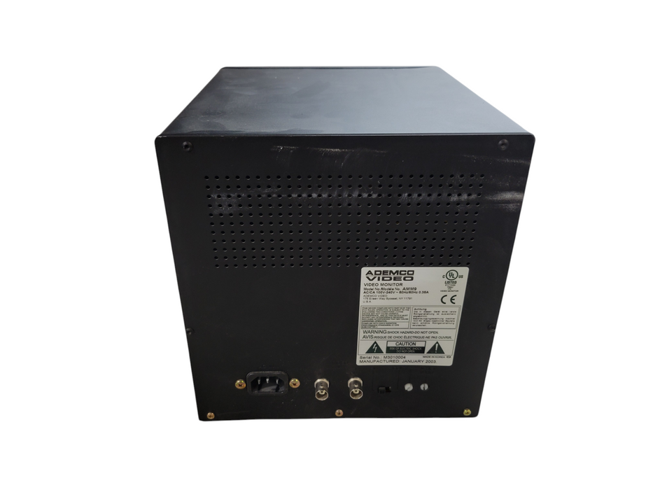 ADEMCO VIDEO MONITOR AMM9 - 9" CRT (READ)  %