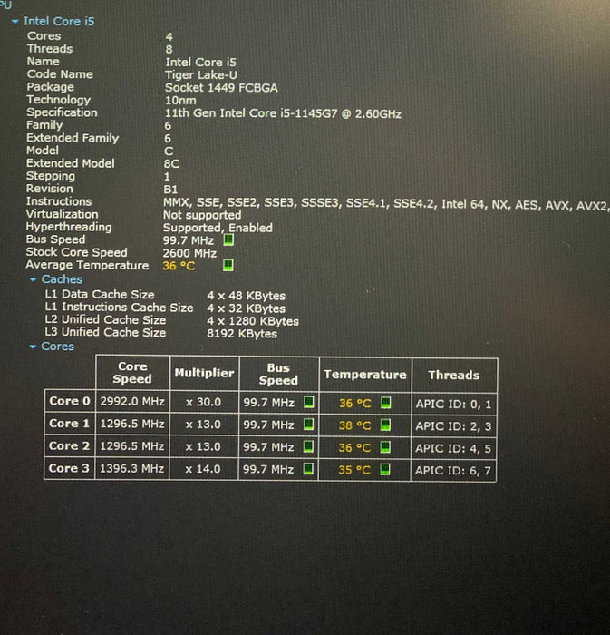 Dell Latitude 5520 Core i5-1145G7@2.60GHz vPRO 16GB RAM 256GB SSD  Lap200