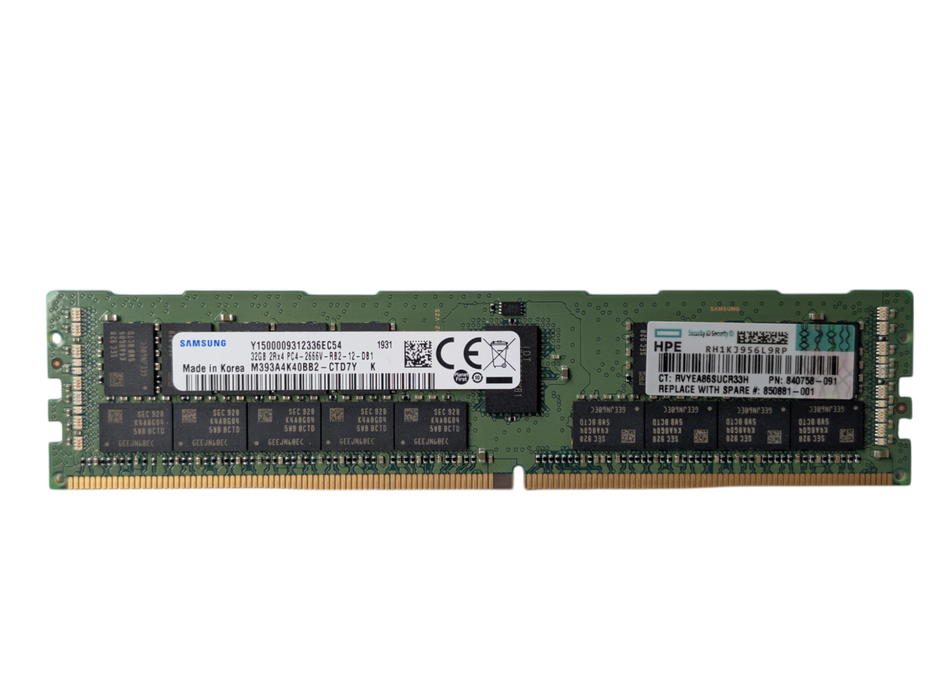32GB DDR4 Server RAM Memory Samsung 2Rx4 PC4-2666V-RB2-12-DB1  Q-