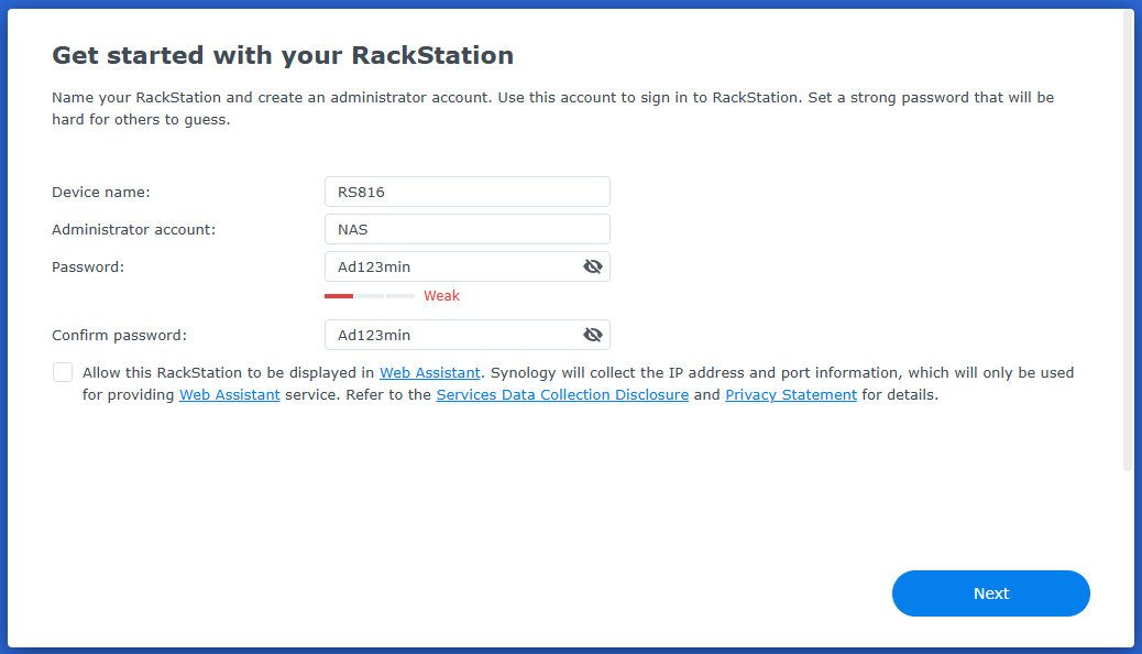 Synology RS816 4-bay NAS RackStation w/ 3x 3TB HDDs, READ