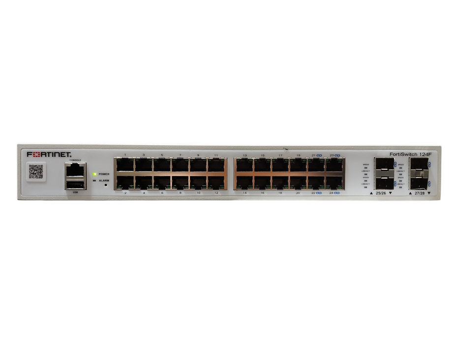 Fortinet FortiSwitch FS-124F-24-Ports Rack Mountable Ethernet Switch