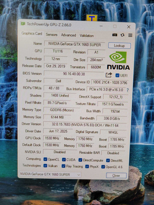 NVIDIA GERFORCE GTX 1660 SUPER 6GB GDDR6 PCIE %