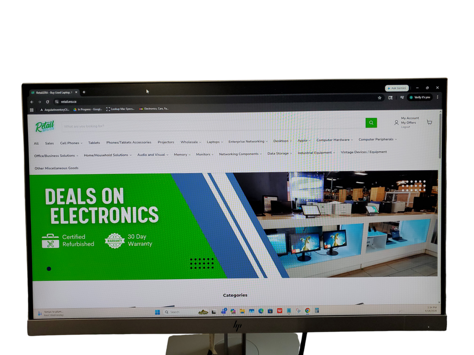 HP EliteDisplay E223 21.5" FHD 1080p IPS Computer Monitor w/ Stand