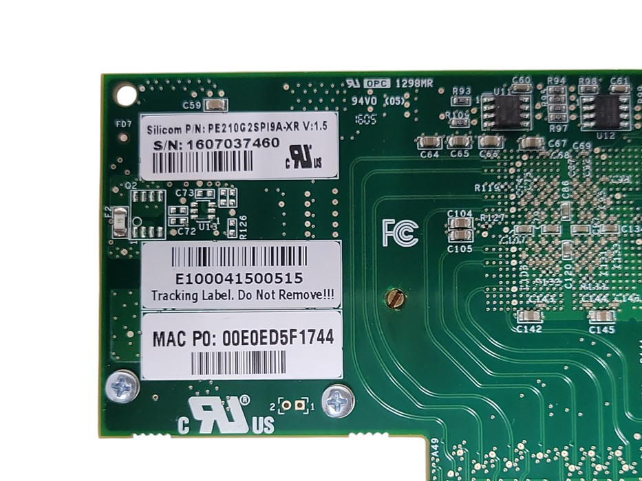 Silicom PE210G2SPI9A-XR Dual Port 10Gb Ethernet Adapter, LP Bracket _