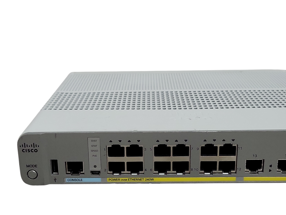 Cisco WS-C3560CX-12PC-S 12-Port GE PoE+ SFP Compact managed Switch _