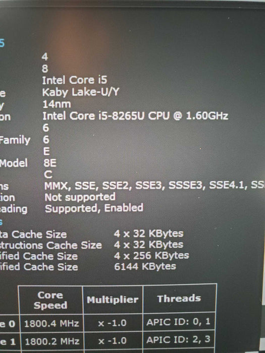 Dell Latitude 7400 Core i5-8265U 1.90GHz 16GB 256GB SSD  Lap200