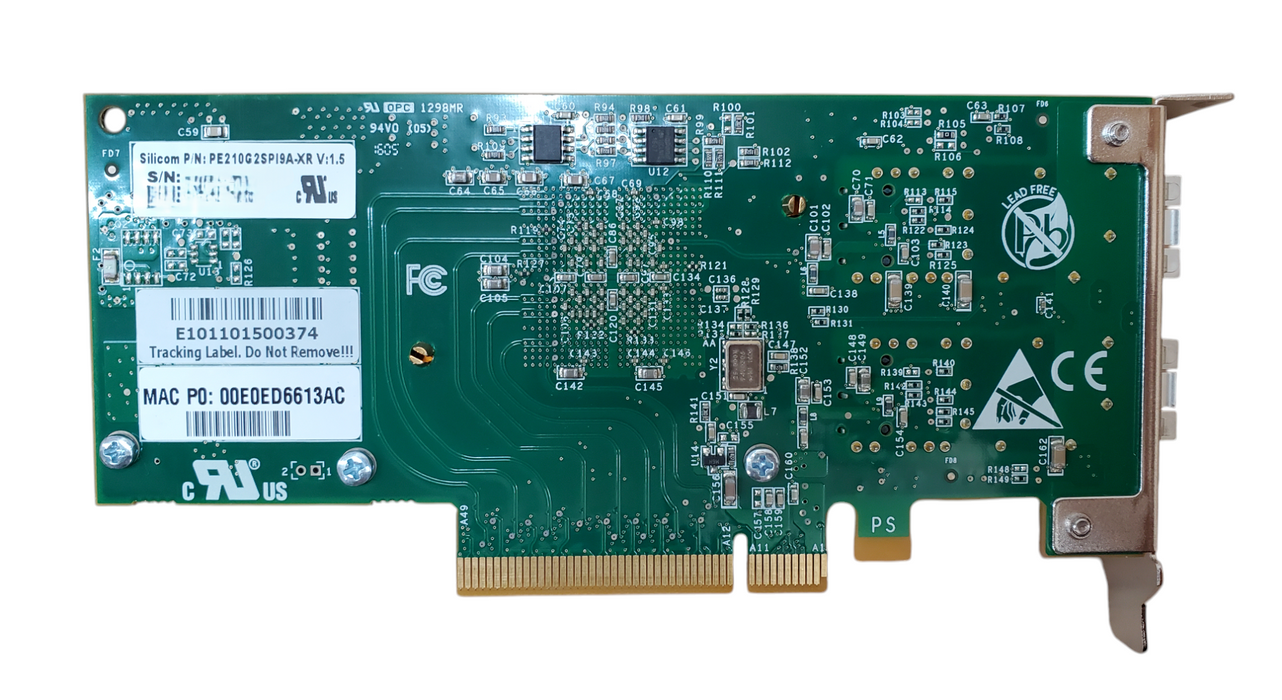 Silicom 10Gb 2-Port SFP+ Network Server Adapter Card PE210G2SPI9A-XR