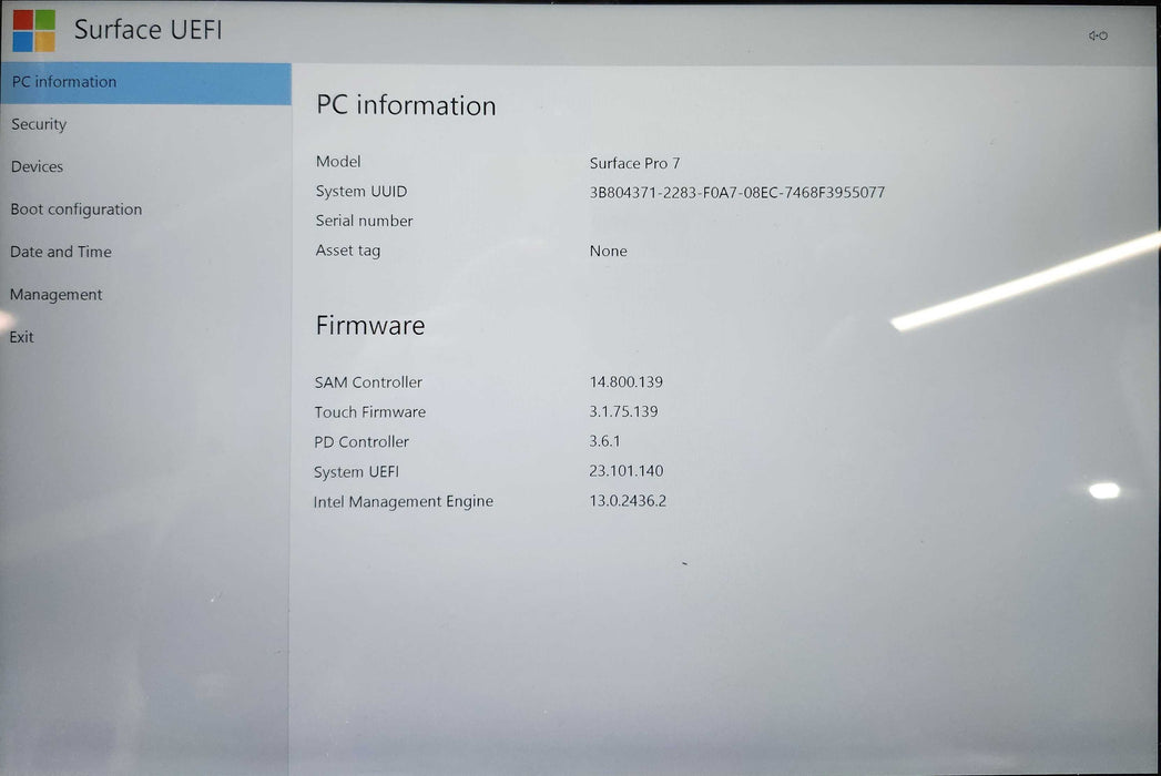 Microsoft Surface Pro 7, i5-1035G4 1.10GHz, 8GB RAM, 128GB SSD w/ PWR  Lap200