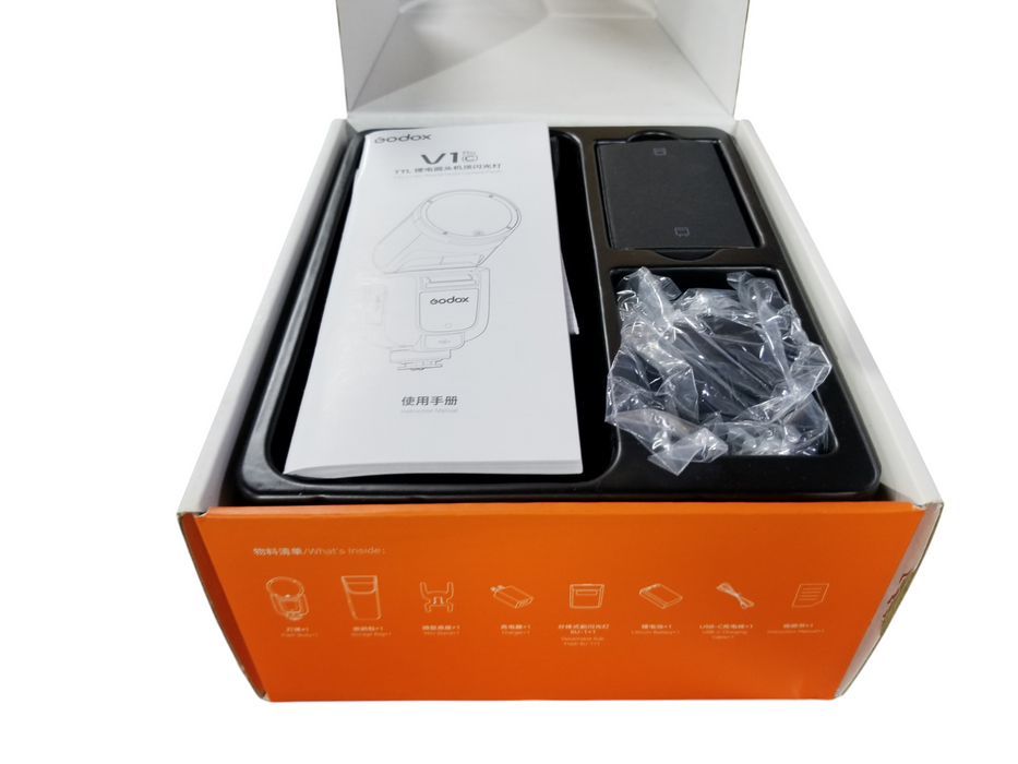 Godox V1 Pro C 2.4G Wireless TTL Li-ion Round Head Flash Speedlite- OpenBox