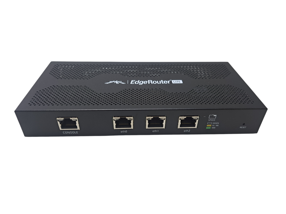 Ubiquiti Networks EdgeRouter Lite 3 Port Router ERLite-3 w/ Power Adapter )