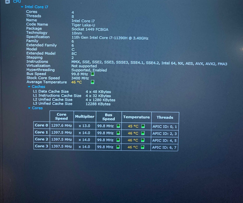 Dell Vostro 15 5510 Core i7-11390H@3.40GHz 16GB RAM 256GB SSD READ!  Lap200