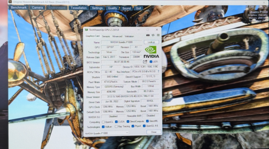 NVIDIA Quadro P1000 4GB Low Profile Graphics Card 4 mini DP