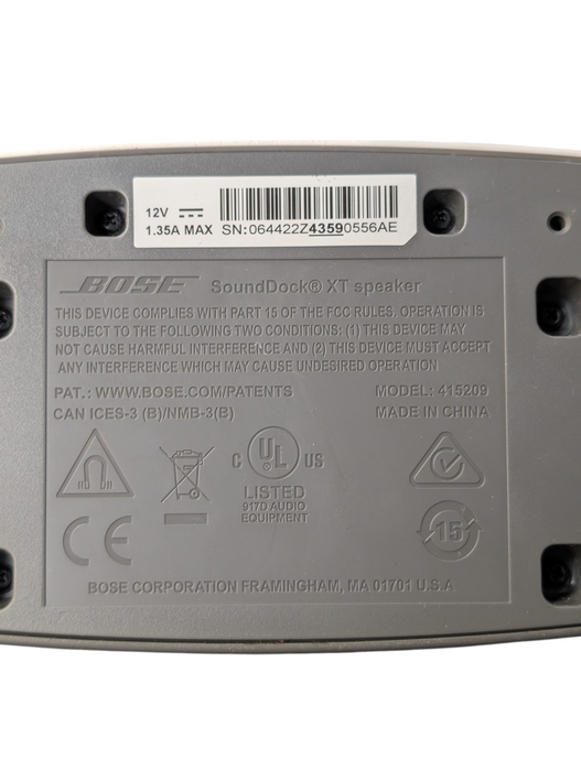 Bose SoundDock XT Speaker Lightning Connector for iPhone Dock Model 415209 -
