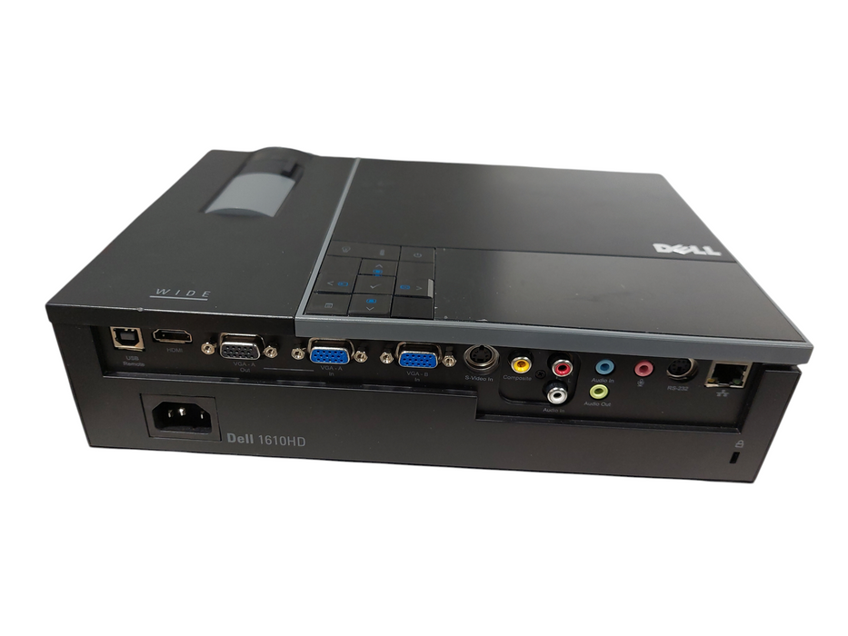 Dell DLP Front Projector Model: 1610HD with Bag, Low Lamp Hrs  Q=