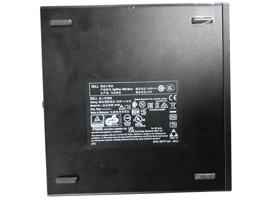 Dell OptiPlex 7080 USFF Intel i7-10700T CPU 2.00GHz 16GB RAM| 256SSD