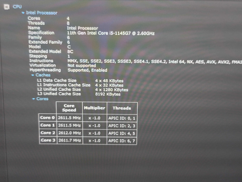 Panasonic ToughBook FZ-55 i5-1145G7  16GB DDR4 256GB SSD 1590 Hrs  β Lap200
