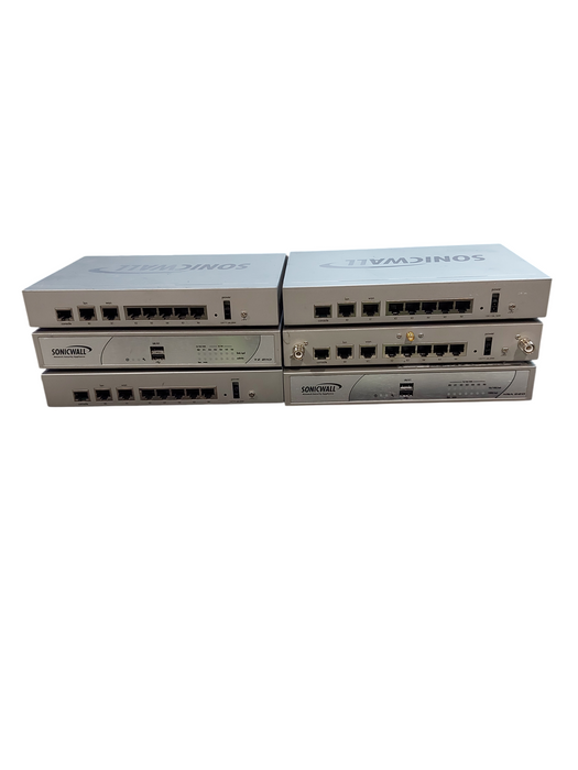 LOT of 7x SONICWALL NETWORK SECURITY APPLIANCE - Read Description