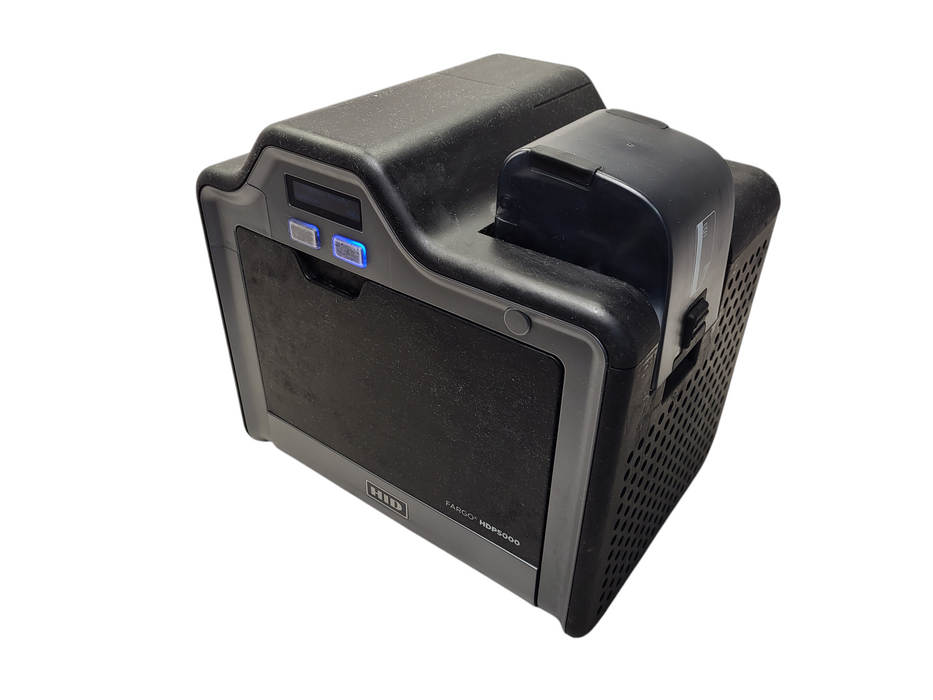 Fargo ID Card Printer HDP5000 High Definition Dual-Sided Color READ $