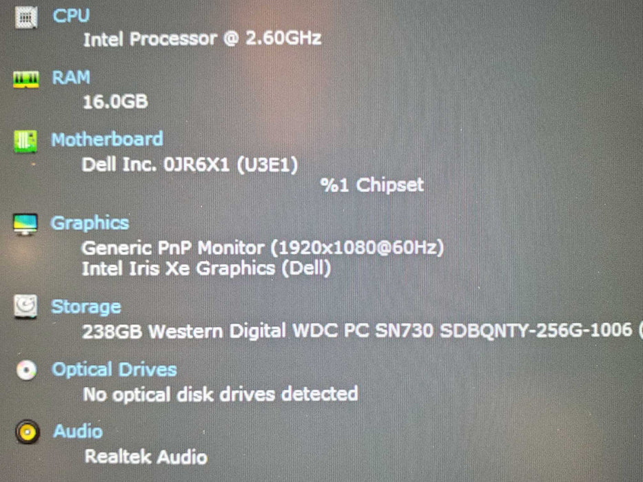 Dell Latitude 5420, i5-1145G7 2.60GHz, 16GB DDR4, 256GB NVMe  Lap200