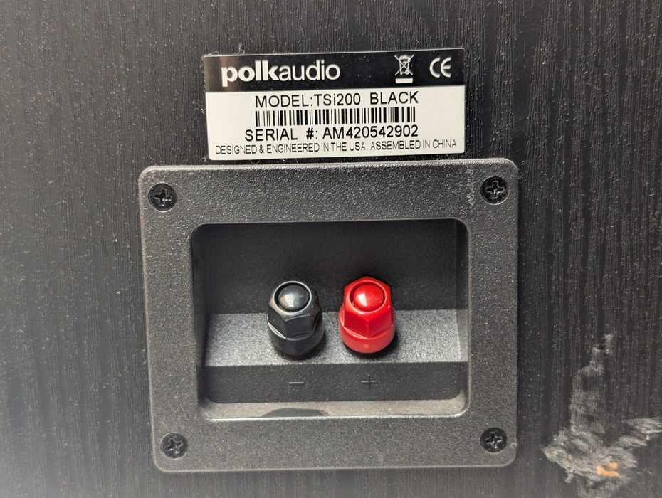 Polk Audio TSi200 Black Speaker Pair   -