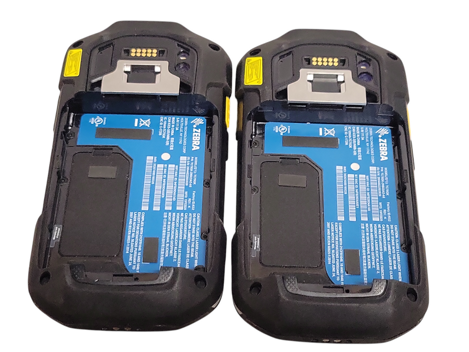 Lot of 2x Zebra TC75GK-2MB22AD-AS handheld barcode scanners _