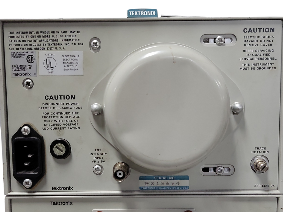 eddy current Technology ECT2000M Tektronix 5111A storage oscilloscope, READ _