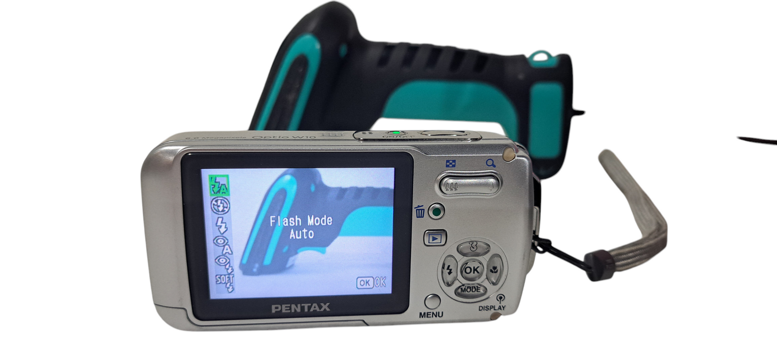 Pentax Optio W10 6.0MP Silver Class 8 Waterproof Digital Camera