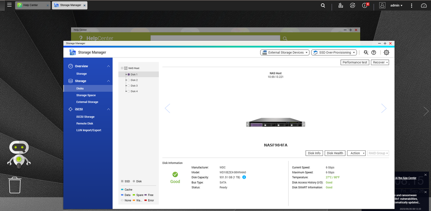 QNap TS-431XU 4 Bay 1U NAS With 1 x 1TB $