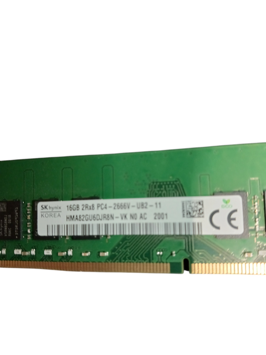 SK Hynix 16GB (1x16GB) 2Rx8 PC4 DDR4 UDIMM 2666V UB2 Non-ECC (HMA82GU6DJR8N Q