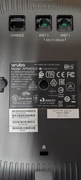 Open-Box Aruba APIN0325 IAP-325-RW wireless access point Q_