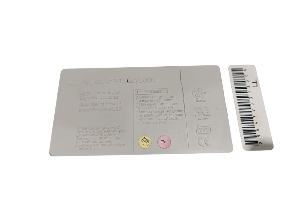Apple Design Keyboard Model: M2980 =