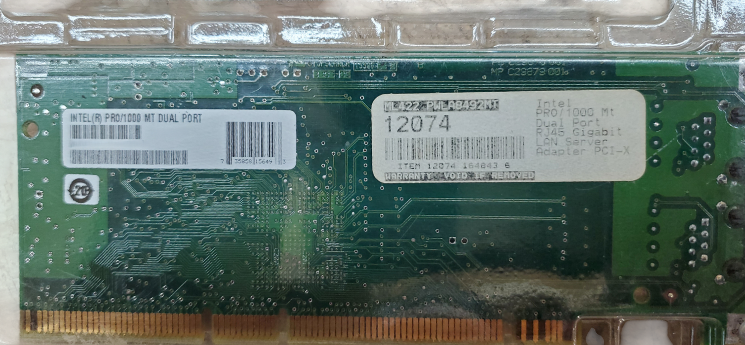 Intel PRO/1000 MT Dual-Port PCI-X Server Network Adapter Card