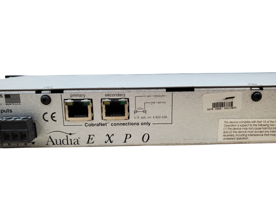 Biamp Audia EXPO Audia 8 Output Expander Rackmount *READ*