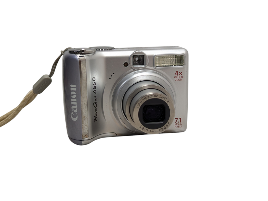 Canon PowerShot A550 AiAF 4x Optical Zoon 7.1 MegaPixels Digital Camera  Q-