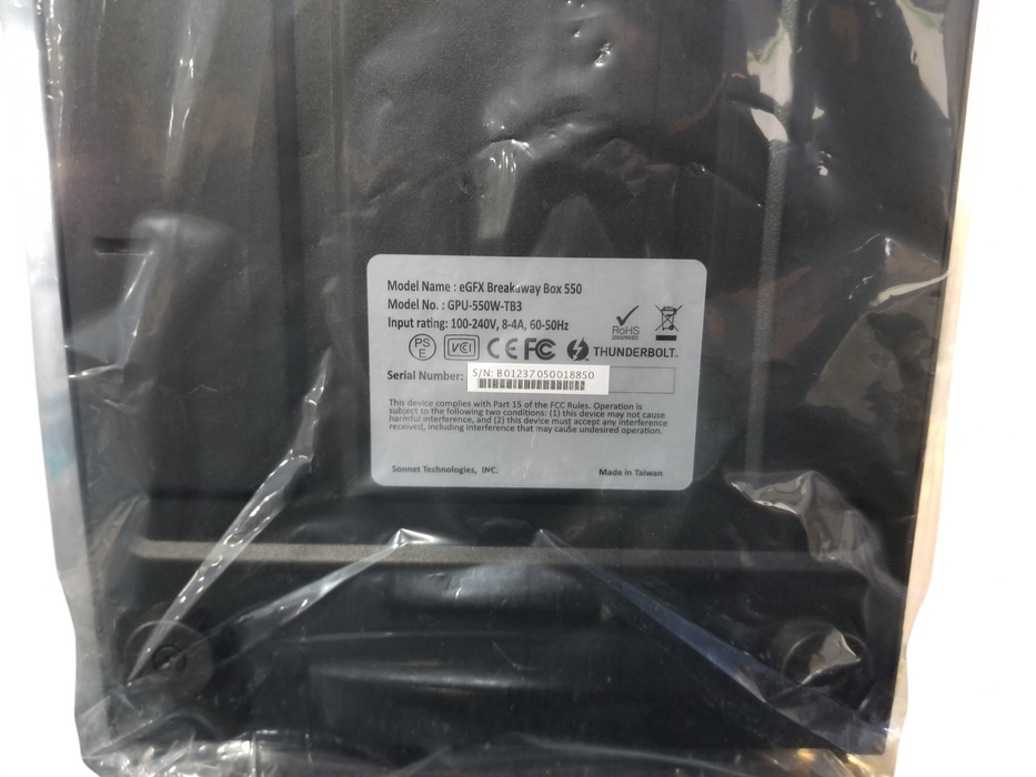 Sonnet eGFX Breakaway Box 550 Model GPU-550W-TB3 - LIKE NEW Q