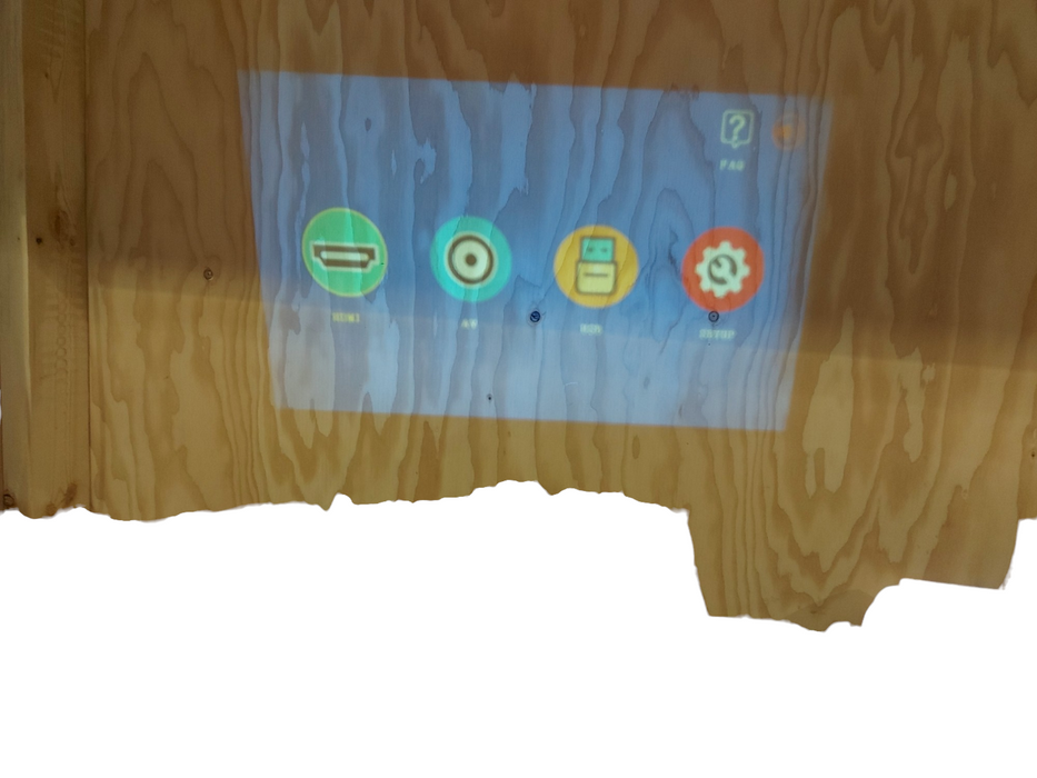 Mini Projector, AuKing 1080P Supported Outdoor Projector, 50% Zoom