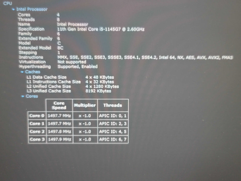 Dell Latitude 5420 i5-1145G7 16GB RAM 512GB NVMe  β
