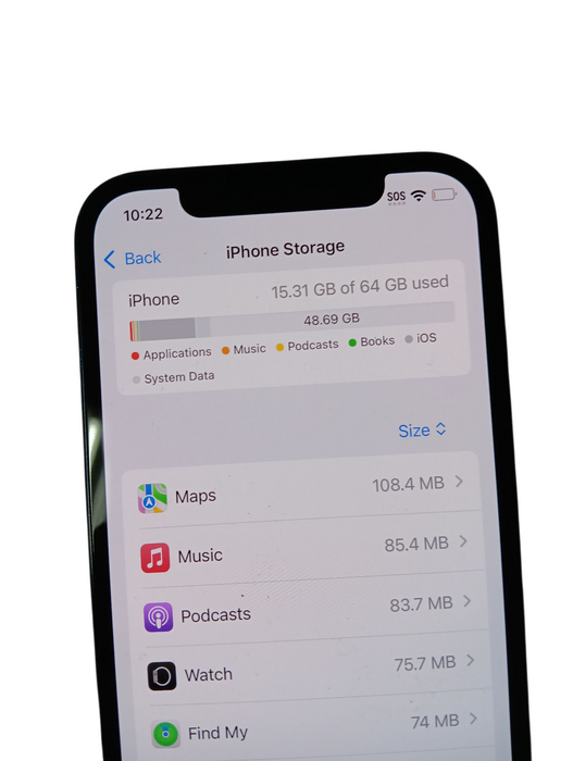 Apple iPhone 12 - 64GB - Black [A2402] Read