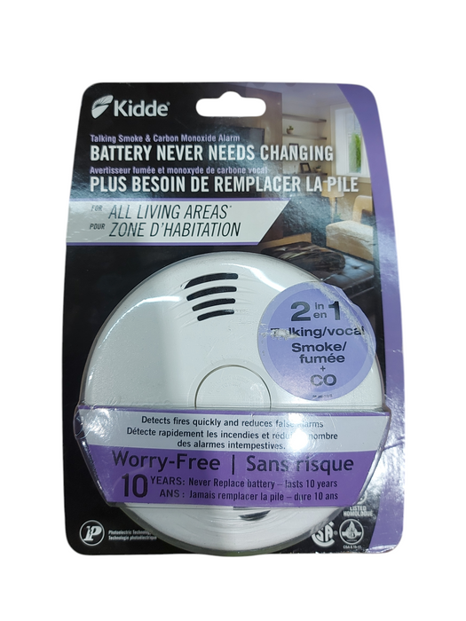 Kidde P3010CUCA Smoke + Carbon Monoxide Alarm + 10 year battery Last