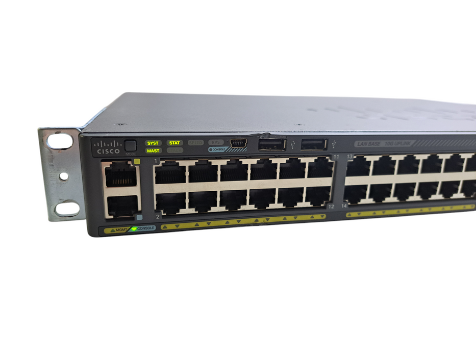 Cisco WS-C2960X-48TD-L V05 | 48-Port Gigabit Network Switch | 2x 10G SFP+